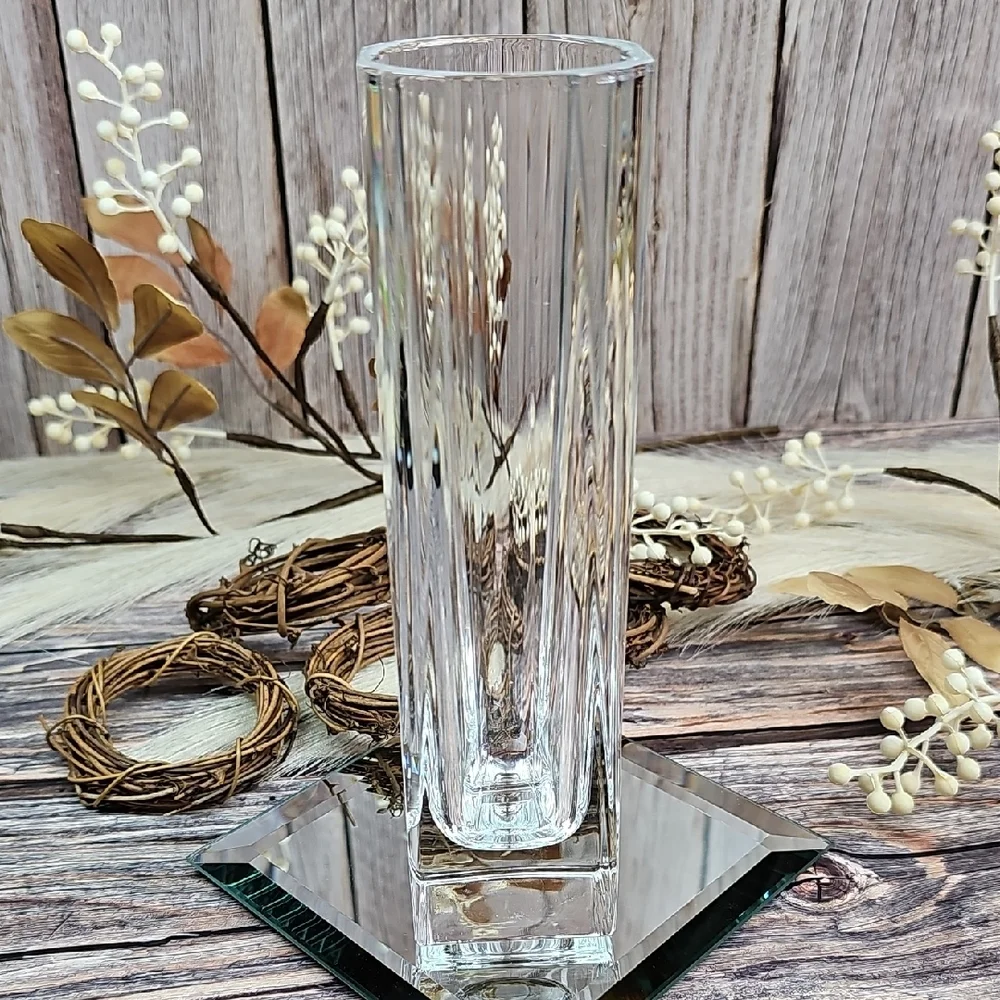 VINTAGE CRISTAL D'ARQUES FRANCE BEAUBOURG 24% LEAD CRYSTAL VASE